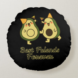 COJÍN REDONDO BEST FRIENDS FOREVER, FUNNY AVOCADO, FRIENDS DAY
