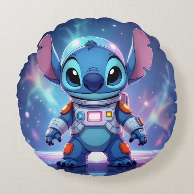 Cojín Redondo Beste Freunde fürs Leben – Lilo & Stitch   (Anverso)