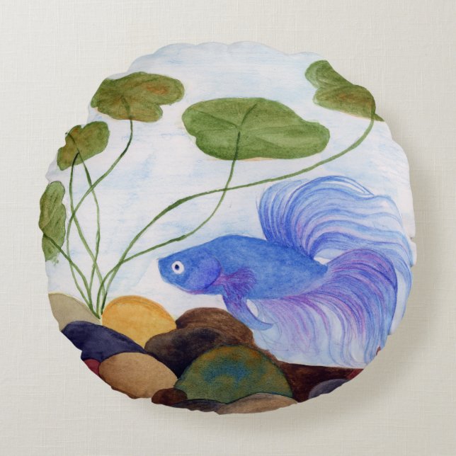 Cojín Redondo Betta Fish (Anverso)