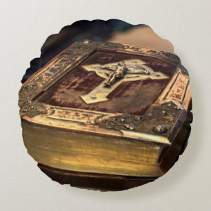 Cojín Redondo Biblia cristiana antigua