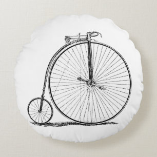Cojín Redondo Bicicleta de rueda alta Penny Farthing