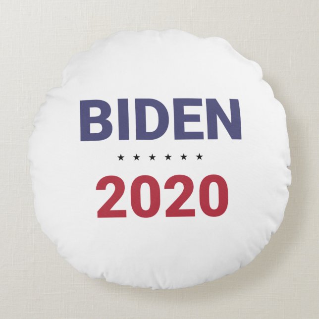 Cojín Redondo Biden 2020 (Elecciones EEUU) (Anverso)