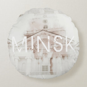 Cojín Redondo BielorruБ е л а р у с de Minsk htsnihtsniht Burn