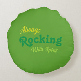 Cojín Redondo Bienvenido a nuestro Porch / Always / St Patrick's