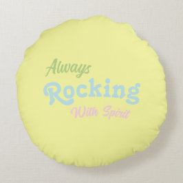 Cojín Redondo Bienvenidos A Nuestro Porche / Siempre / Pascua /