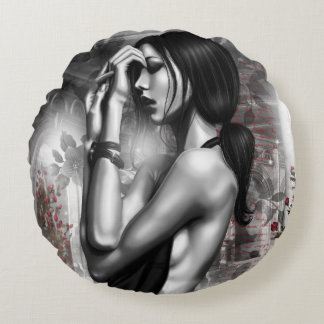 Cojín Redondo Biffey Round Throw Pillow