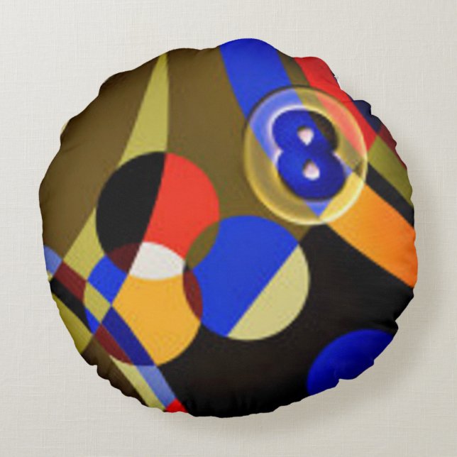 Cojín Redondo Billares brillantes (Reverso)
