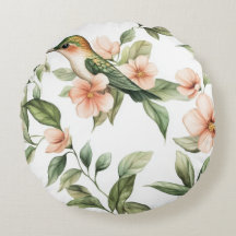 Birdsong Round Cushion