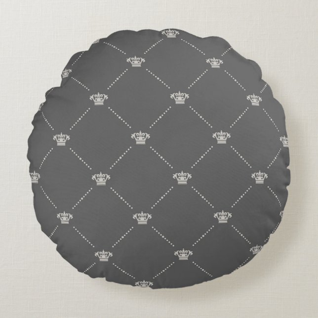 Cojín Redondo Black colour Round Pillow (Anverso)