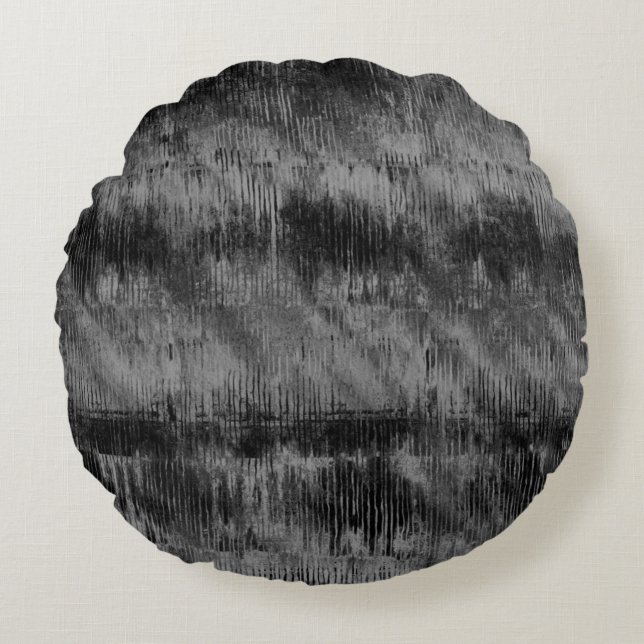 Cojín Redondo Black Velvet Tie-Dye Cushion (Anverso)