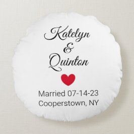 Cojín Redondo Blanco y negro en elegancia