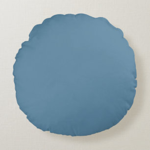 Cojín Redondo Blanquear Crea Tu Propio - Azul gris