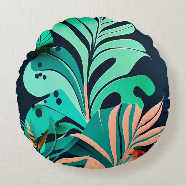 Cojín Redondo Blätter (Anverso)