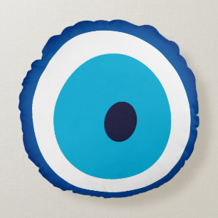 Cojín Redondo Blue Eye Lucky Charm