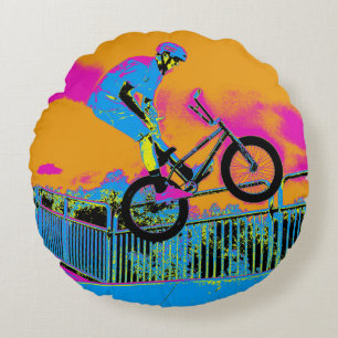 Cojín Redondo BMX Trickster - BMX Trick Bike