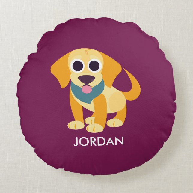 Cojín Redondo BO el perro (Anverso)