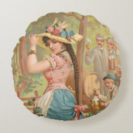 Cojín Redondo Bock blanco (1889) de Henry Jerome Schile