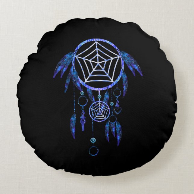 Cojín Redondo Boho Dream Catcher (Anverso)
