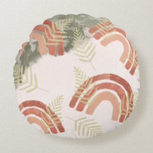 Cojín Redondo Boho Rainbow