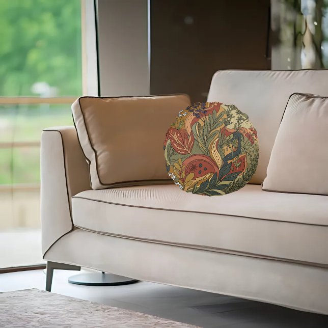 Cojín Redondo Boho Rhapsody (Subido por el creador)