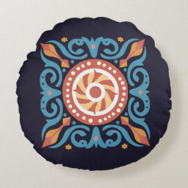 Cojín Redondo Boho Tile