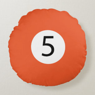 Cojín Redondo Bolas de Billar sólidas y de banda #5 Recolectar 