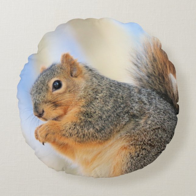 Cojín Redondo Bolas de futbol de hoy (Anverso)