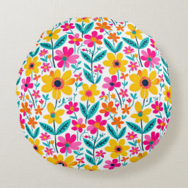Cojín Redondo Bold Bloom 