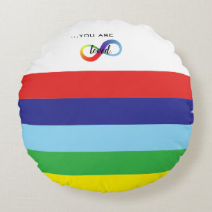 Cojín Redondo Bolso de orgullo LGBTQ+ Infinity