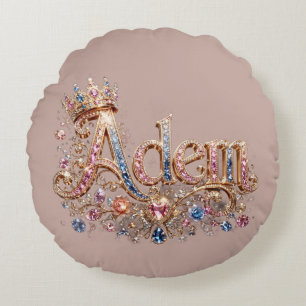 Cojín Redondo Bolso tote Adam Crown Sparkle