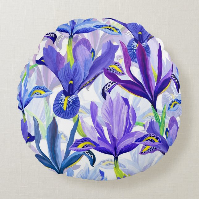 Cojín Redondo Bonito decorativa llamativa (Anverso)