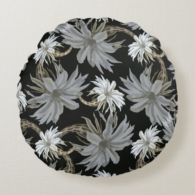 Cojín Redondo Bonito decorativa llamativa (Anverso)