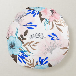 Cojín Redondo Bonito floral decorativo llamativo