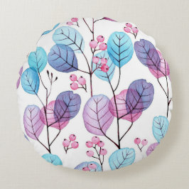 Cojín Redondo Bonito floral decorativo llamativo