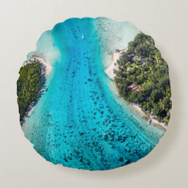 Cojín Redondo Bora Bora - Camino Al Océano