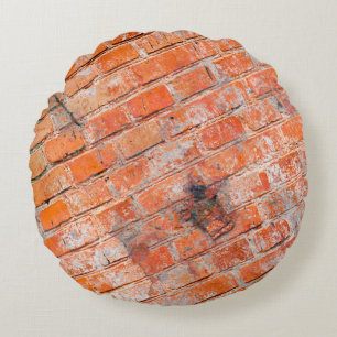 Cojín Redondo Borde multicolor abstracto con fondo abstracto