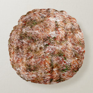 Cojín Redondo Bosque Acer bajo algodón o roca bajo tierra