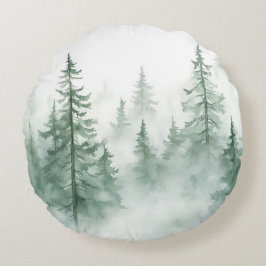 Cojín Redondo Bosque Brumoso 