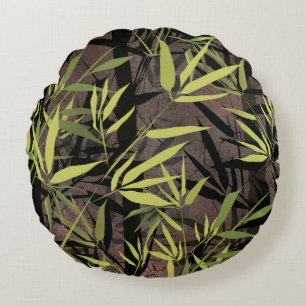 Cojín Redondo Bosque de bambú.