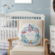 Bote y faro de animales acuáticos