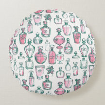 Botellas de perfume verde y rosa estético de Coque