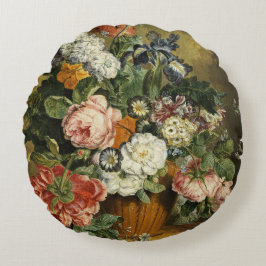 Cojín Redondo Bouquet vintage de flores
