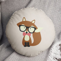 Bow Tie y Glasses Hipster Brown Fox