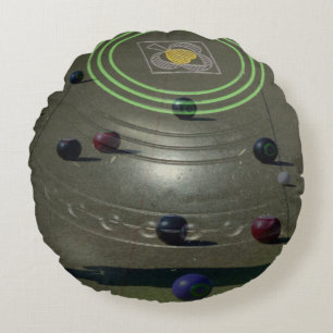 Cojín Redondo Bowl De Césped Con Cuencos De Césped Imagen Redond