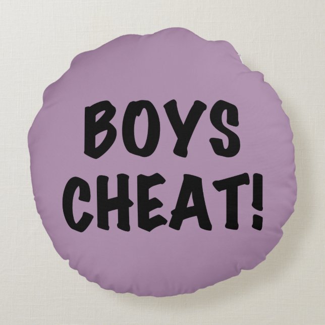 Cojín Redondo Boys Cheat (Reverso)