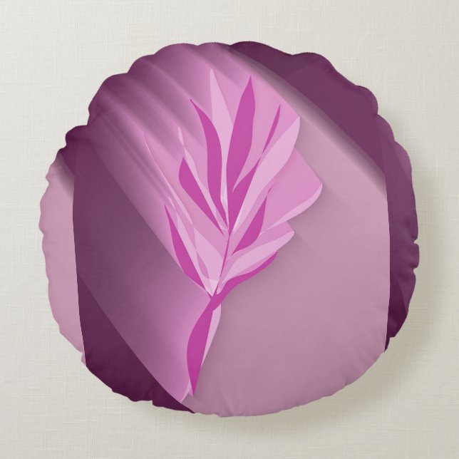 Cojín Redondo Bright flower. (Anverso)