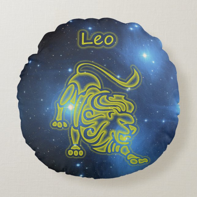 Cojín Redondo Bright Leo (Anverso)