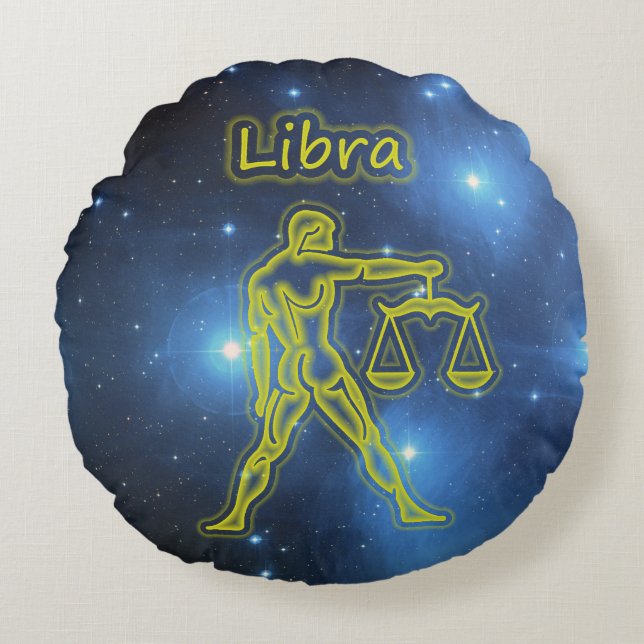 Cojín Redondo Bright Libra (Anverso)