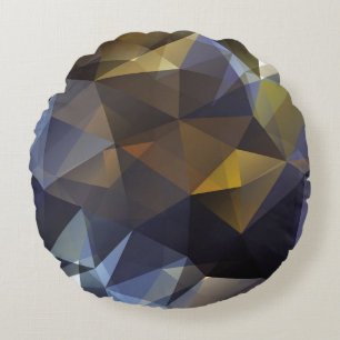 Cojín Redondo Brillante vintage triangular, textura diamantífera