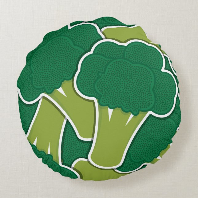 Cojín Redondo Broccoli funky (Reverso)